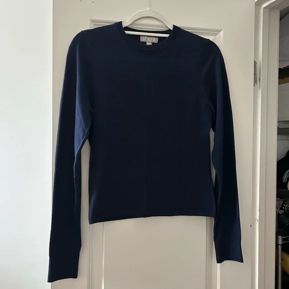 J. Crew Margot Wool Sweater in Navy, size M - Picture 1 of 4